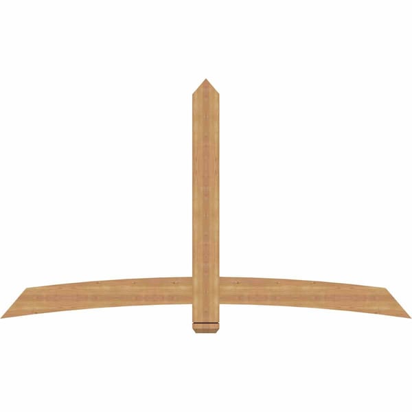 Ekena Millwork Bellingham Timber Gable Bracket, Western Red Cedar, 84"W x 49"H x 1 1/2"D x 5 1/2"F, 14/12 Pitch GBW084X49X0206BEL00SWR - main